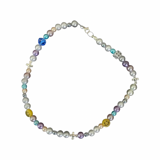 Infinity Pendant Beaded Necklace