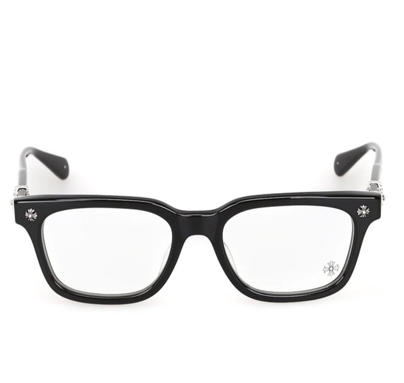 Chrome Glasses “Black/Silver”