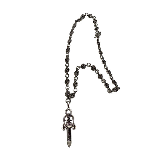Chrome Dagger Necklace